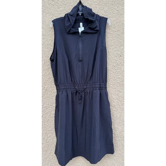 Ideology Black Sleeveless Hooded Active Dress 1X UPF 50+ - Picture 3 of 12